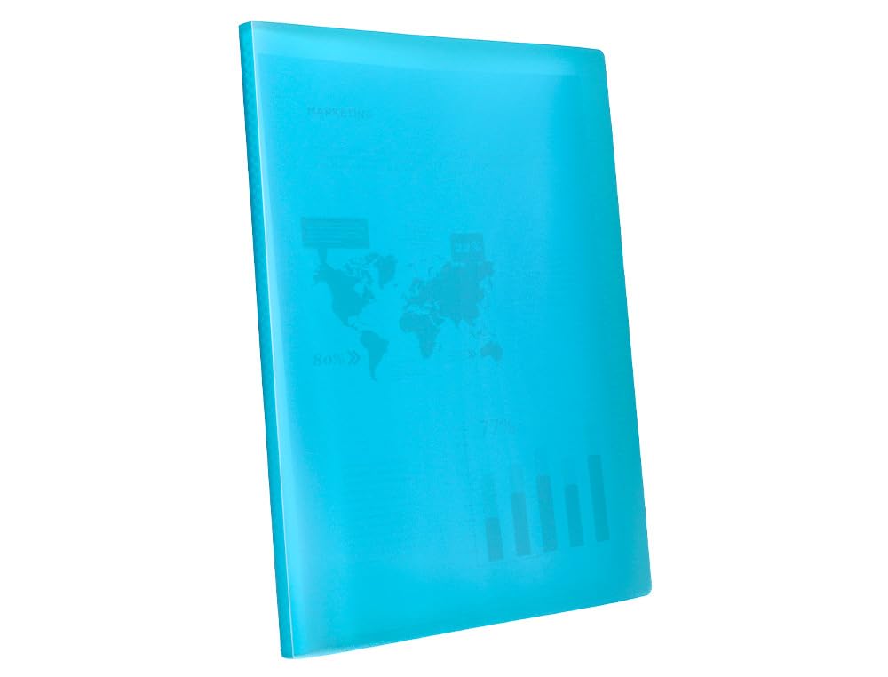 Liderpapel CJ11 Display Book with 20 Pockets A4 Blue