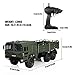 HELIFAR RC Trucks 1/16 Scale 6WD 12km/h Military Remote Control Off-Road Car, 20mins Running Time for Children & Adults (Army Green)