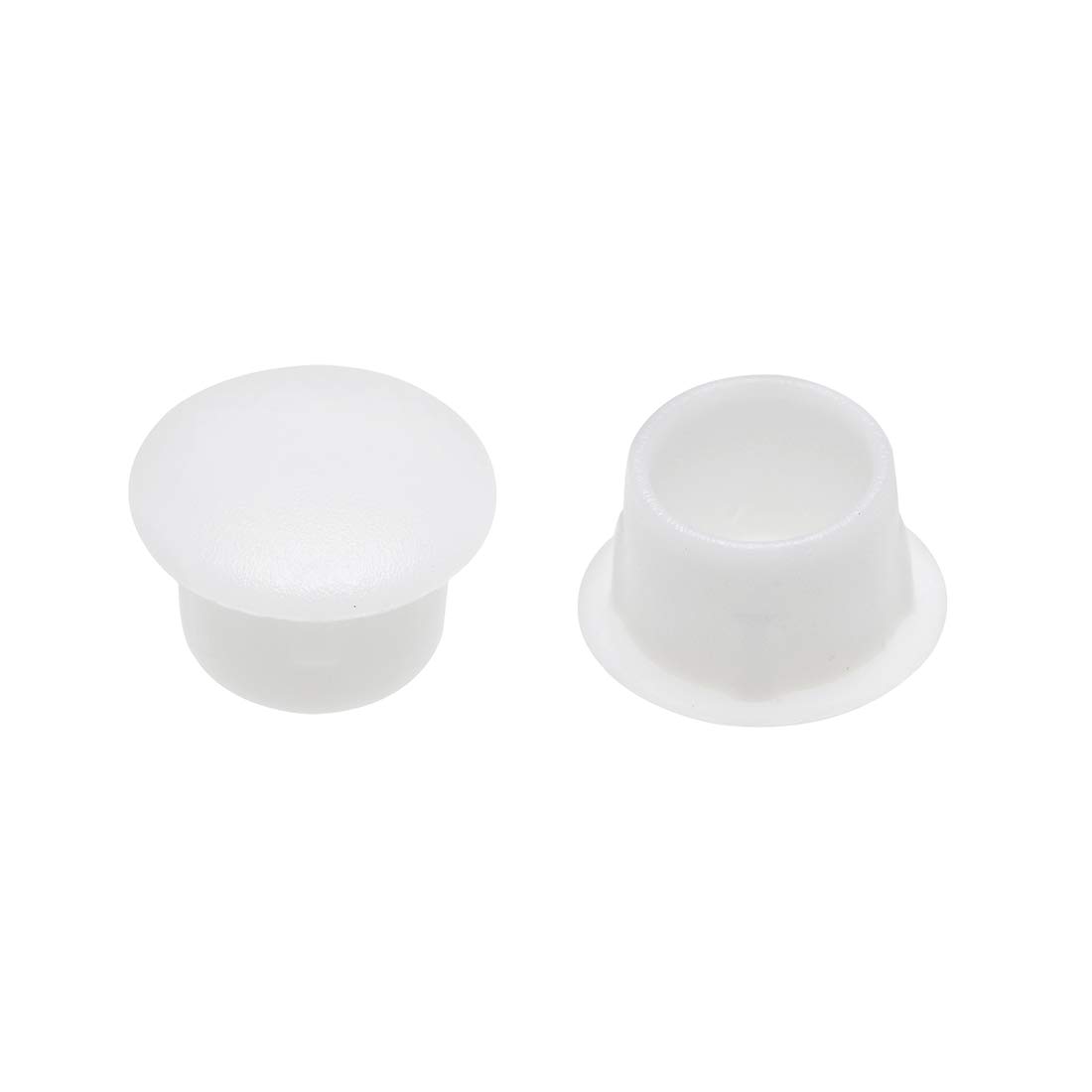 sourcing map Shelf Peg Hole Plugs 10mm Dia White Plastic Tube Cover for Nail Cabinet Button Bracket Cupboard Bookshelf Bookcase Adjustable Shelf Closet, 30Pcs