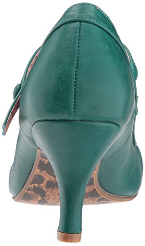 Bettie Page Women's Bp320-bettie Spectator Pump, Green, 10 M US