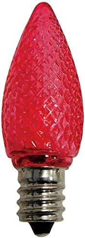 Celebrations Uyrt4514 C7 Replacement Led Bulbs, Red, 3 Diode