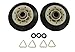 Supco DE702T Dryer Drum Roller Set For GE WE3X89, WE3X82 Whirlpool 349241T, AP3098345, 337089, 3389901, 3397588