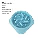 TechDutch Pet Slow Feeder Dog Bowl Dog Drink Water Bowl – Funy and Healthy Interactive Feeder Stops Dog Bloat Condition by Eating More Slowly (Blue)
