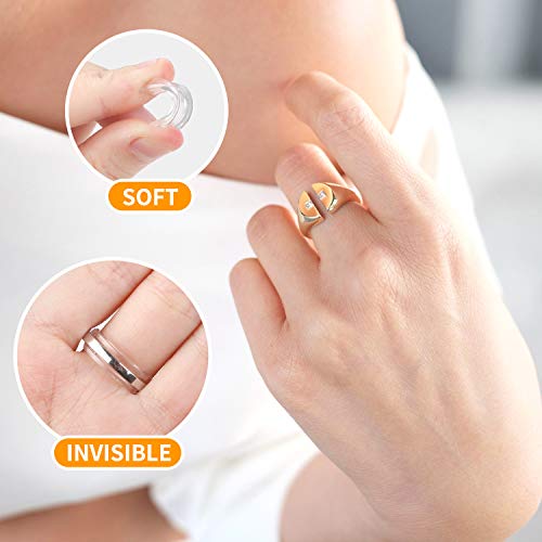 Ring Size Adjuster for Loose Rings 20 Pack 7 Sizes Invisible Jewelry