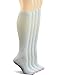 Yomandamor Women's Non-binding Cotton Knee-Hi Diabetic Socks Boot Socks with Cushion Sole and Seamless Toe,4 Pairs L Size