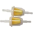 Universal Fuel Filter Barbed 2 Pack(clear for 1/4" 5/16 Fuel Line)