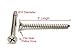 Bolt Dropper #10 X 2'' Flat Head Phillips Wood, (100 pc), 18-8 (304) Stainless Steel Screws