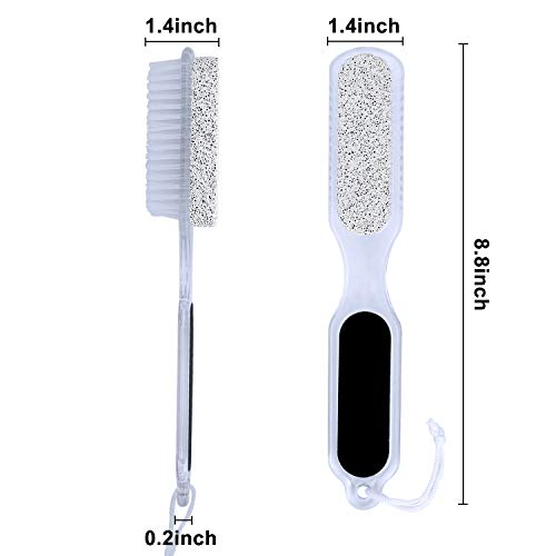 Pedicure Foot File Rasp Foot Pumice Stone With Long Handle 4 in 1 Foot