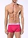 Diesel Men's 3-Pack Shawn Stretch Boxer Trunk, Pink/Charcoal/Black, Medium