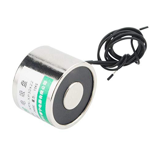 Electrical Buddy Electric Lifting Magnet Electromagnet Solenoid, 24V, 10 kg,30 mmx22mm