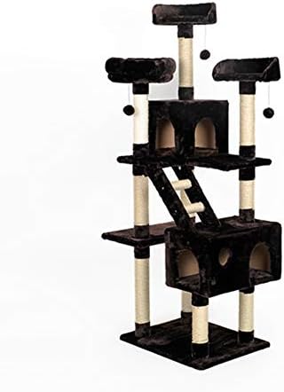 HONGGE Cat Tree, Pet Luxury Multi-Layer Cat Litter Cat Jumping Platform Cat Tower, Cat Scratch Board, Cat Scratching Post, Cat Toy, Height 173cm