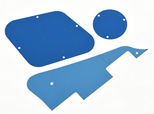 KAISH Silver Mirror LP Pickguard Back Control Plate Switch Cavity Covers for Epiphone Les Paul