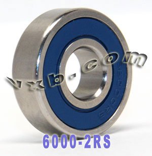 6000-2RS Bearing 10x26x8 Sealed Ball Bearings ID=10mm OD=26mm Width=8mm