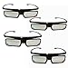 3D Active Glasses for SONY TV Models Replace to X940C, X930C, X910C, W850C, W800C, TDG-BT500A, TDG-BT500A TDGBT500A TDG-BT400A TDGBT400A by New TV (4PCS)