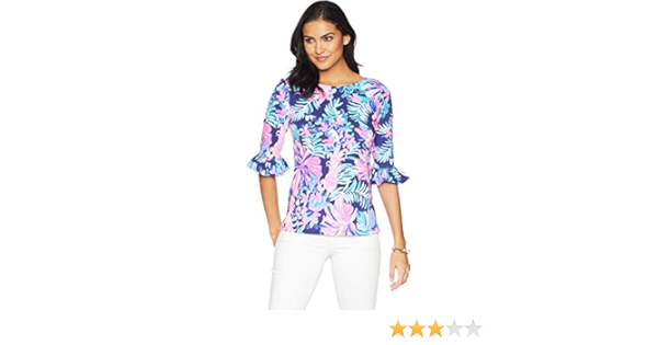 lilly pulitzer waverly ruffle top