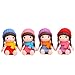 Cute Girls Figures Toys, Kimkoala 8Pcs Lovely Plastic Miniature Girls Figurines For Handcraft Fairy Garden Ornaments Micro Landscape Decorations Birthday Cake Toppers Kids Gift