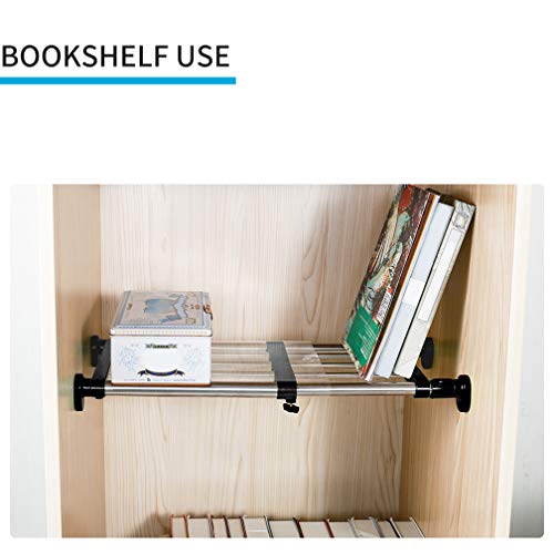 Space Saving Storage Rack Hershii Expandable Closet Tension Rod ...