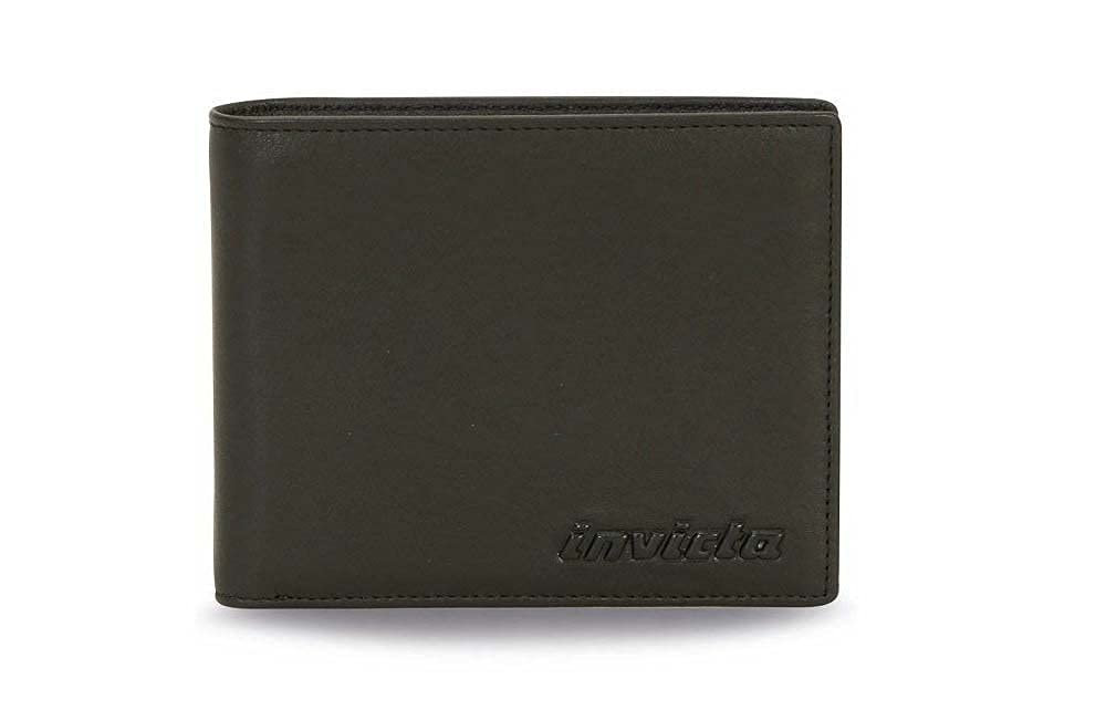 Invicta Wallet, Black, Genuine Leather, Card Holder