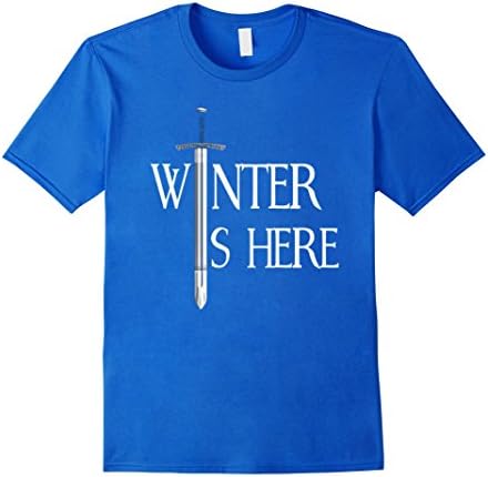 Mens Winter Is Here - Perfect Gift for Major Fans. Large Royal Blue