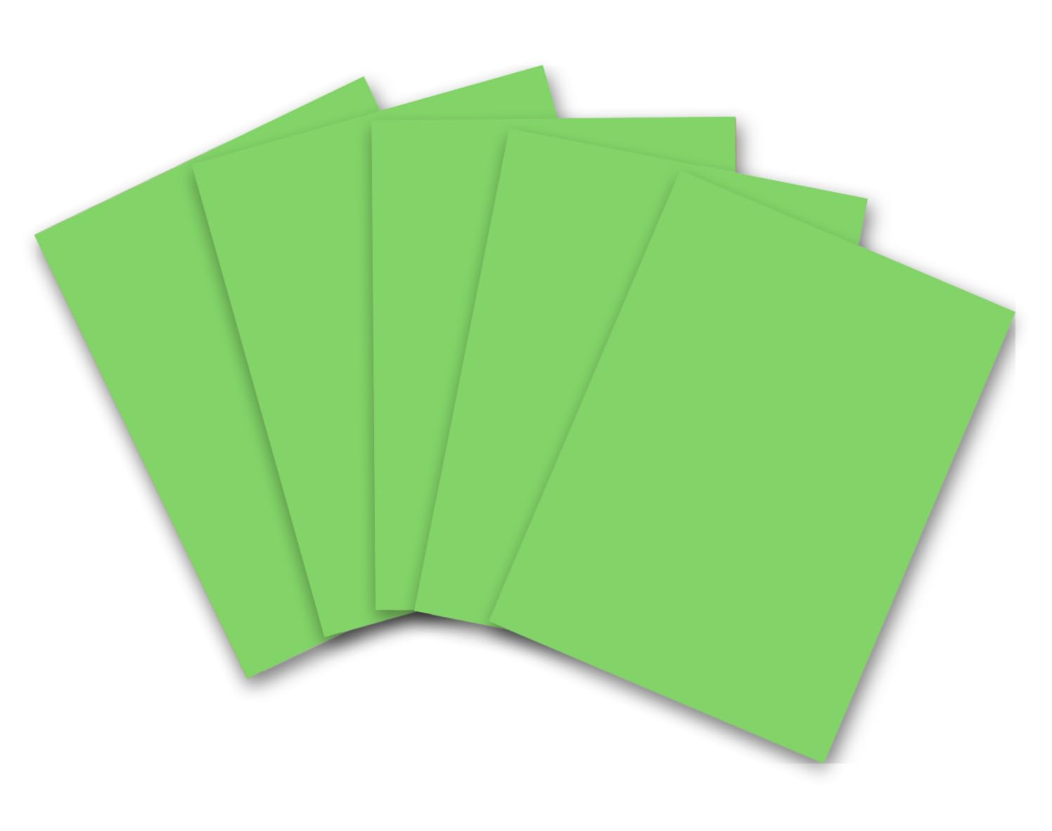 Clairefontaine 93825C Pack of 25 Fluorescent Poster Paper Sheets 90g/m² Format 60x80cm Cutting Writing Collage Creative Activity Adults Children Colour Green — image 1
