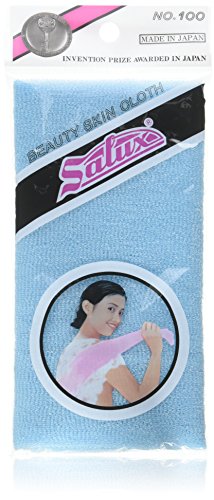 Salux Nylon Japanese Beauty Skin Bath Wash Cloth/towel (3) Blue