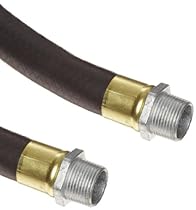 Continental ContiTech EP Aggie Black Rubber Agricultural Gasoline Hose Assembly, 3/4