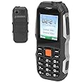 2G Dual SIM Unlocked Mobile Phone Large Buttons Senior Cell Phone with 1.8 Inch HD Screen 3800mAh Battery 2G GSM Dual SIM 8W HD Camera BT 2.0 Large Volume for Elderly (Black)
