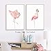 HPNIUB Nordic Flamingo Wall Art Print Set of 3 (8