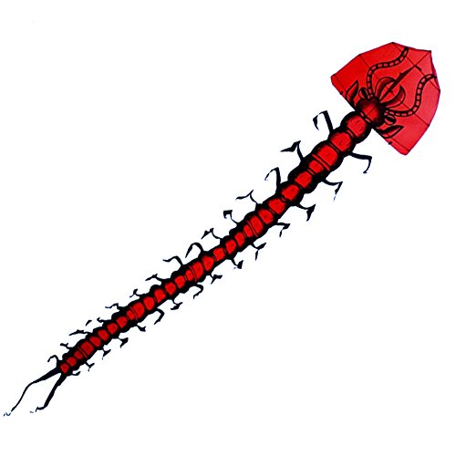 Besra 275inch Huge Centipede Monster Kite 7m Dragon Kite with Long Tail Outdoor Fun Sports with Flying Tools