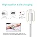 TUUBEE 5Pack[3/3/6/6/10FT] Nylon Braided Cell-Phone Charging Cable USB Fast Charging & Syncing Long Cord,iPhone Charger Compatible iPhone XS/Max/XR/X/8/8P/7/7P/6/iPad/iPod (Silver)