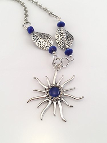 Fiber Optic Blue Star Necklace - Thumbnail 2