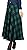 Cruiize Women's Wool Blend Plaid Flared Skirt Winter Fall Long Midi Skirt