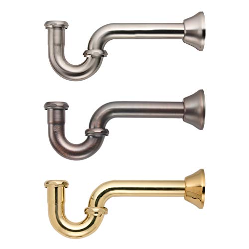 Plumb Pak Keeney K100VB x 1.25-in. Brass P-Trap, Venetian Bronze