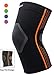NeoAlly® - Compression Knee Sleeves, Medical-Grade Knee Support for Working Out with Spot-On Compression, Moisture-Wicking Knee Sleeve for Knee Pain, Orange, Medium, Pack of 1