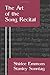 The Art of the Song Recital by Shirlee Emmons, Stanley Sonntag