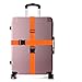 BlueCosto Luggage Straps Suitcase Baggage Carry-on Bag Belt - 2-Pack, Orange