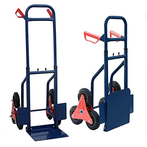 FCH Hand Truck for Stairs Industrial Heavy Duty Sack Truck with 6 Wheels Stair Climbing Cart - Thumbnail 3