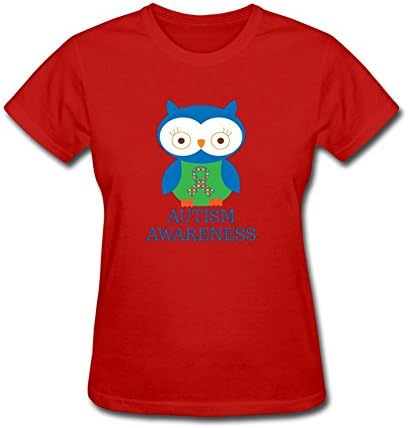 Women's Women's Autism Awareness Owl T-Shirt Short Sleeve T-Shirt