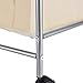 JEFEE Laundry Sorter Cart kaundry Sorter Divided Hamper with Heavy Duty Rolling Wheels, Heavy Duty Double Bag Laundry Sorter Cart for Clothes Storage, Cream…
