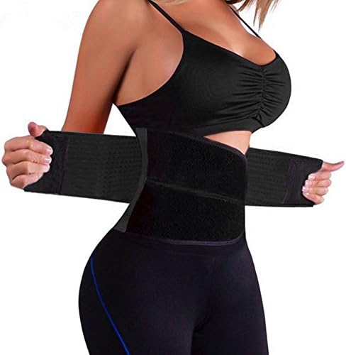 Zlimio Waist Trainer Belt, Sport Girdle Belt, Unisex Elastic Waist Trimmer Belt Tummy Abodomen Binder Band Shaper Girdle