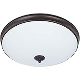 Good Earth Lighting Legacy 11-inch LED Flush Mount - Bronze, Dimmable, 1060 Lumen, 3000K, 50,000 Hour Rated Lamp Life