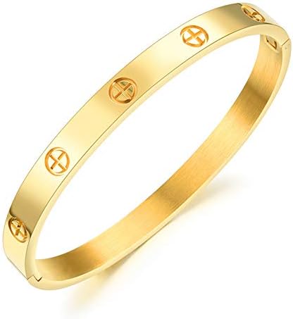Qindishijia 6.7 Inch Women's Fashion Stainless Steel Plus Bracelet