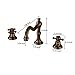 Rozin Antique Brass Widespread 3 Holes Bathroom Sink Faucet 2 Cross Knobs Lavatory Basin Mixer Tap
