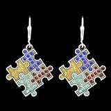 Crystal Earrings - Autism Puzzle Piece