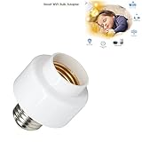Smart WiFi Bulb Adapter- Joyneed LED light Bulb Plug Wireless Lamp Adapter work with Alexa & Google Assistant and iOS Android phone APP Remote Control From Anywhere Timing Function