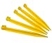 Micro Traders Heavy Duty 24pcs Plastic Tent Pegs, 9 225mm, Yellow
