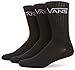 Vans Classic Crew Cut Socks, Black, (6.5-9) M US