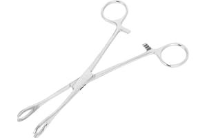 ZPSHYD Piercing Clamps Sponge Holding Forceps 7.5" (19cm) Stainless Steel Professional Body Piercing Plier for Ear Lip Navel 