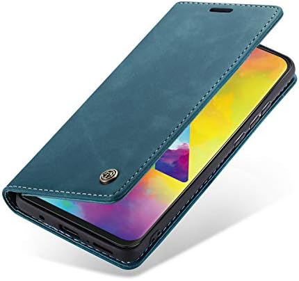 Case for Samsung Galaxy A10, PU Leather Wallet Flip Protector Cover with [Kickstand] [Card Slots] [Soft TPU Inner Shell] Premium Retro Shockproof Folio Protective - Blue