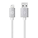 iPhone Cable, Lightning to USB Cable Apple MFi Certified - 4 Feet (1.2 M) (LABC-505 SILVER)